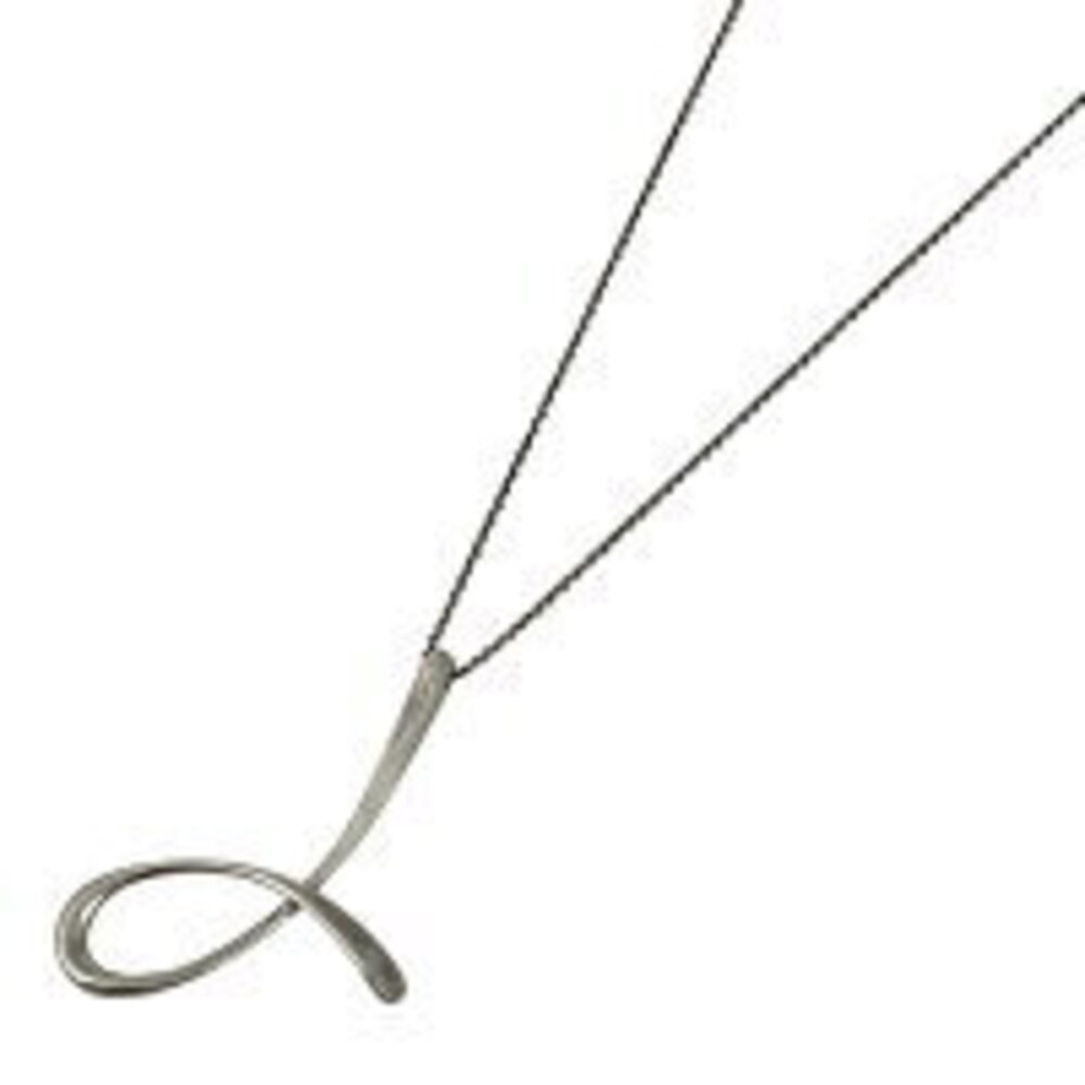 Tiffany Co Letter Necklace Alphabet J Pendant Sterling Silver
